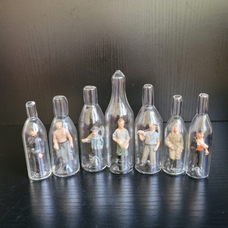 7 Flaschenfiguren, Männer/Berufe