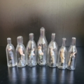 7 Flaschenfiguren, Männer/Berufe, Seitenansicht